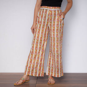 Buy Sanganeri Hand Block Printed Cotton Long Kurta with Palazzo Set Online l iTokri.com