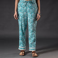 Buy Sky Blue Sanganeri Block Printing Cotton Pant Online