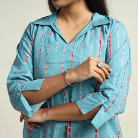 Shibori Kurta with Palazzo & Dupatta Set
