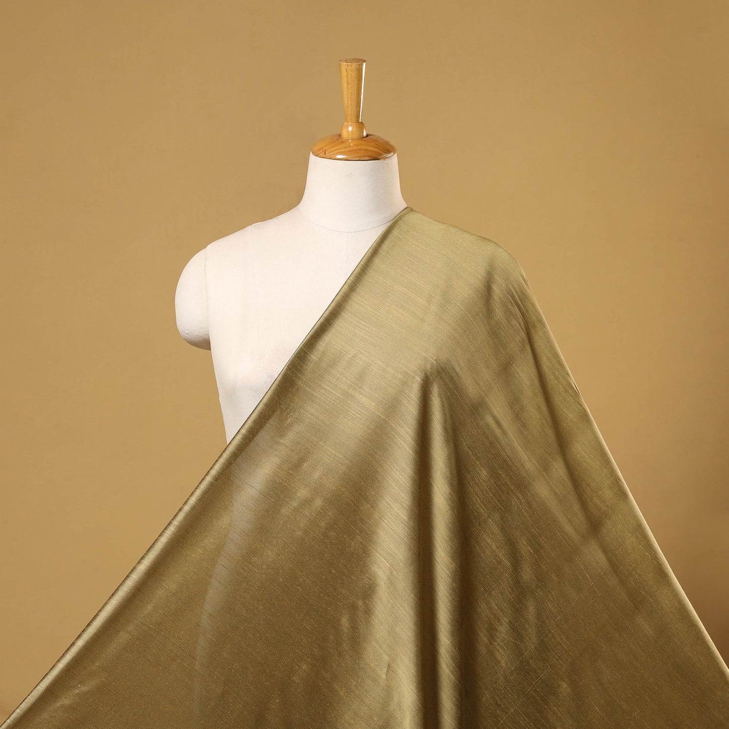 Slub silk plain fabric 03 - handcrafted