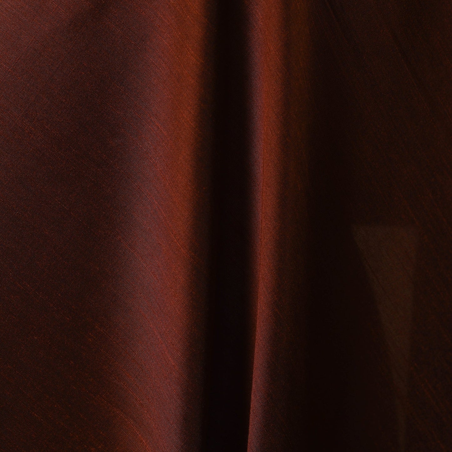 Brown Slub Silk Plain Fabric 