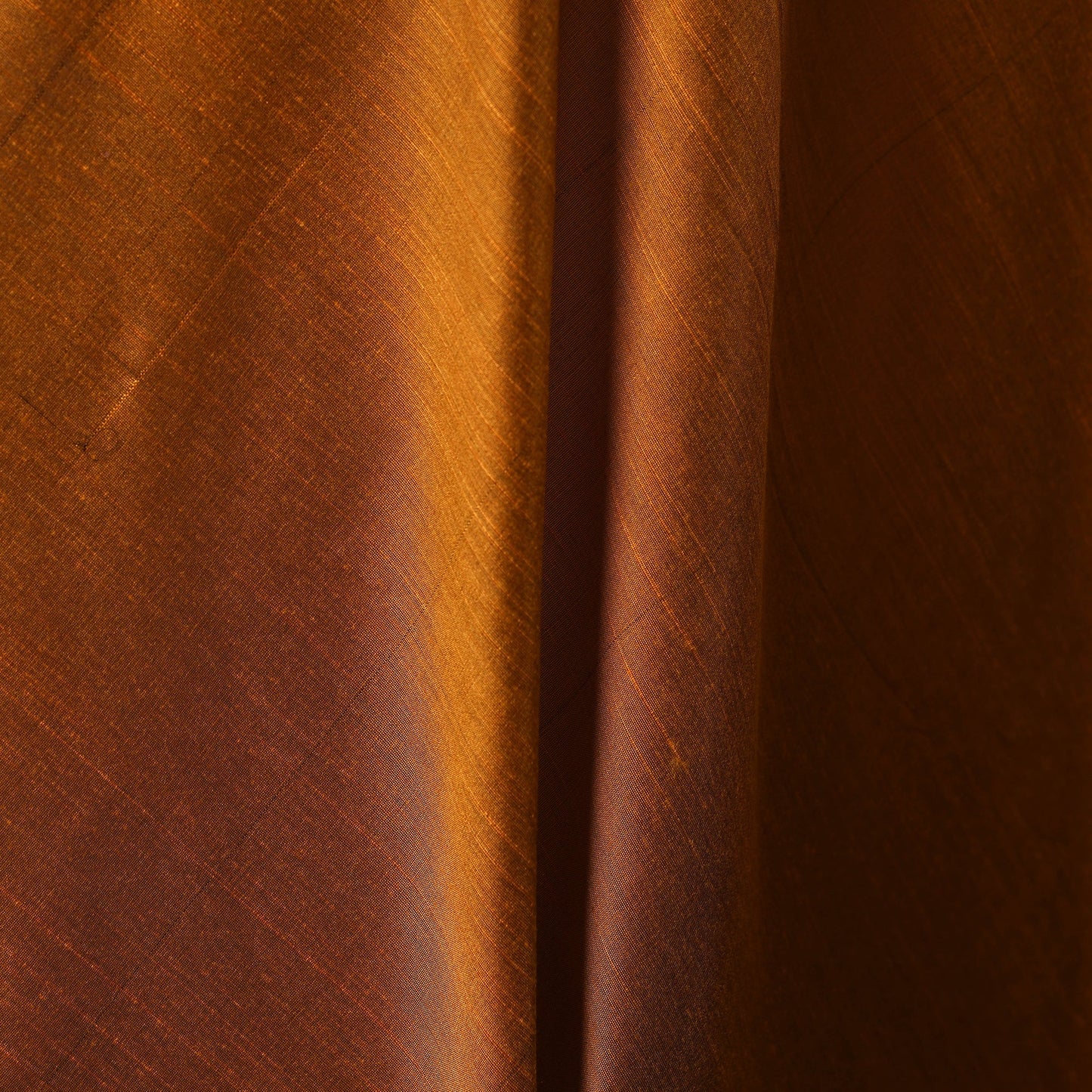 Yellow Slub Silk Plain Fabric 