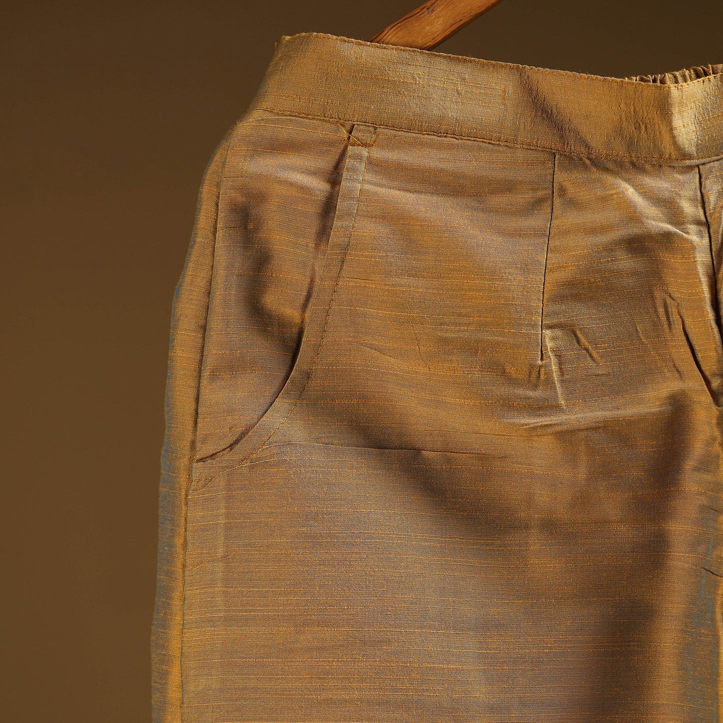 Slub silk plain palazzo 08 - handcrafted