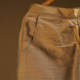 Slub silk plain palazzo 08 - handcrafted