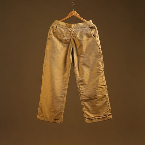 Slub silk plain palazzo 08 - handcrafted