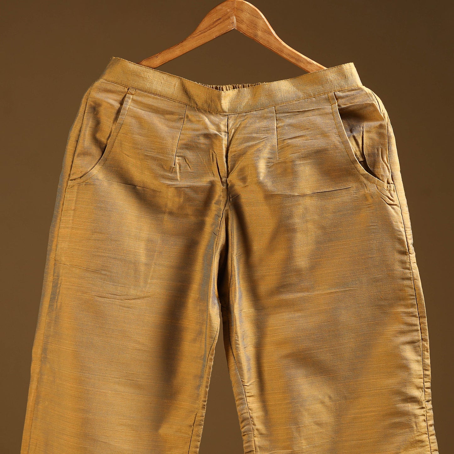 Slub silk plain palazzo 08 - handcrafted