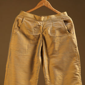 Slub silk plain palazzo 08 - handcrafted