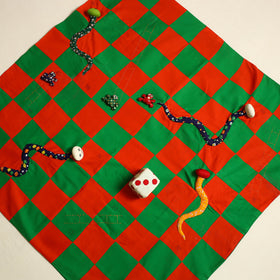  Snakes & Ladders - Handmade Fabric Kids Game