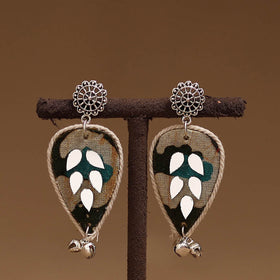 Sneha mirror & ghungroo work gs fabart handmade earrings