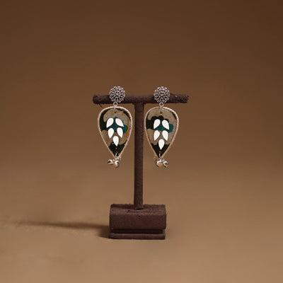 Sneha mirror & ghungroo work gs fabart handmade earrings