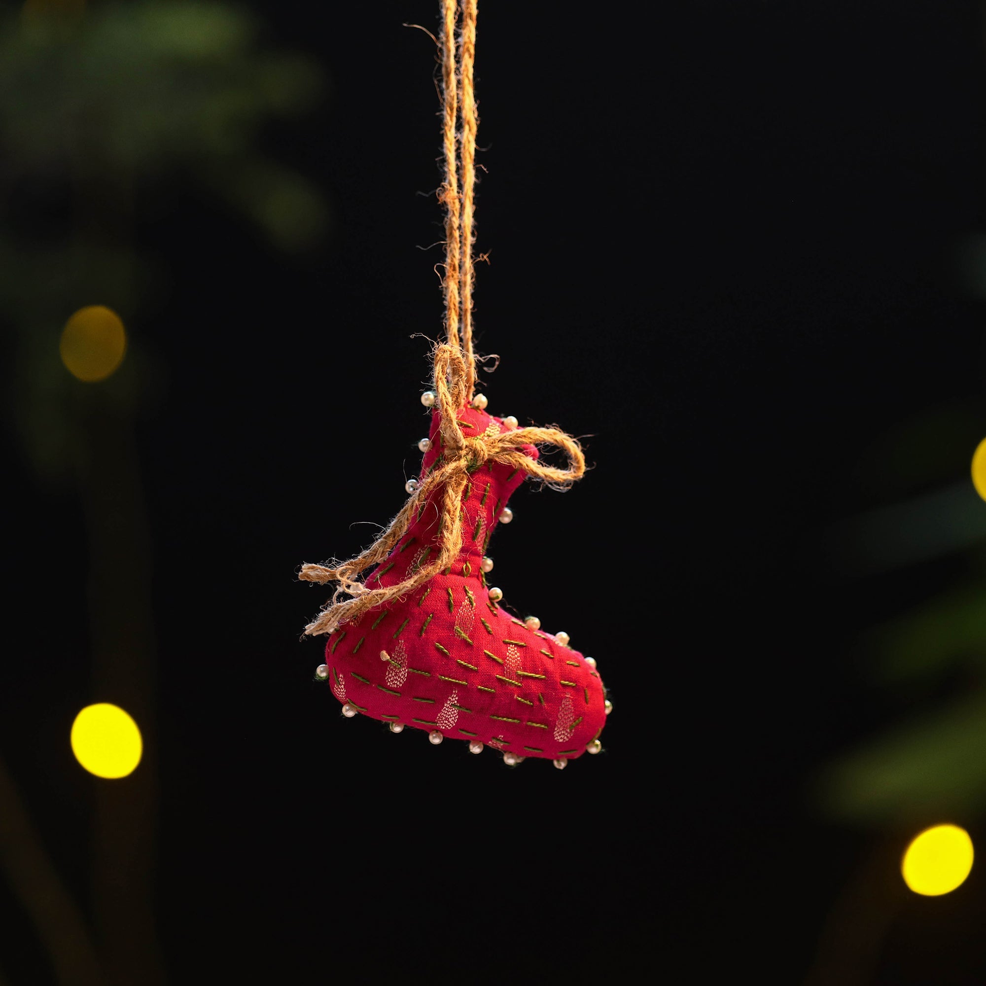  Buy Upcycled Thread & Beadwork X-Mas Decor Hanging 