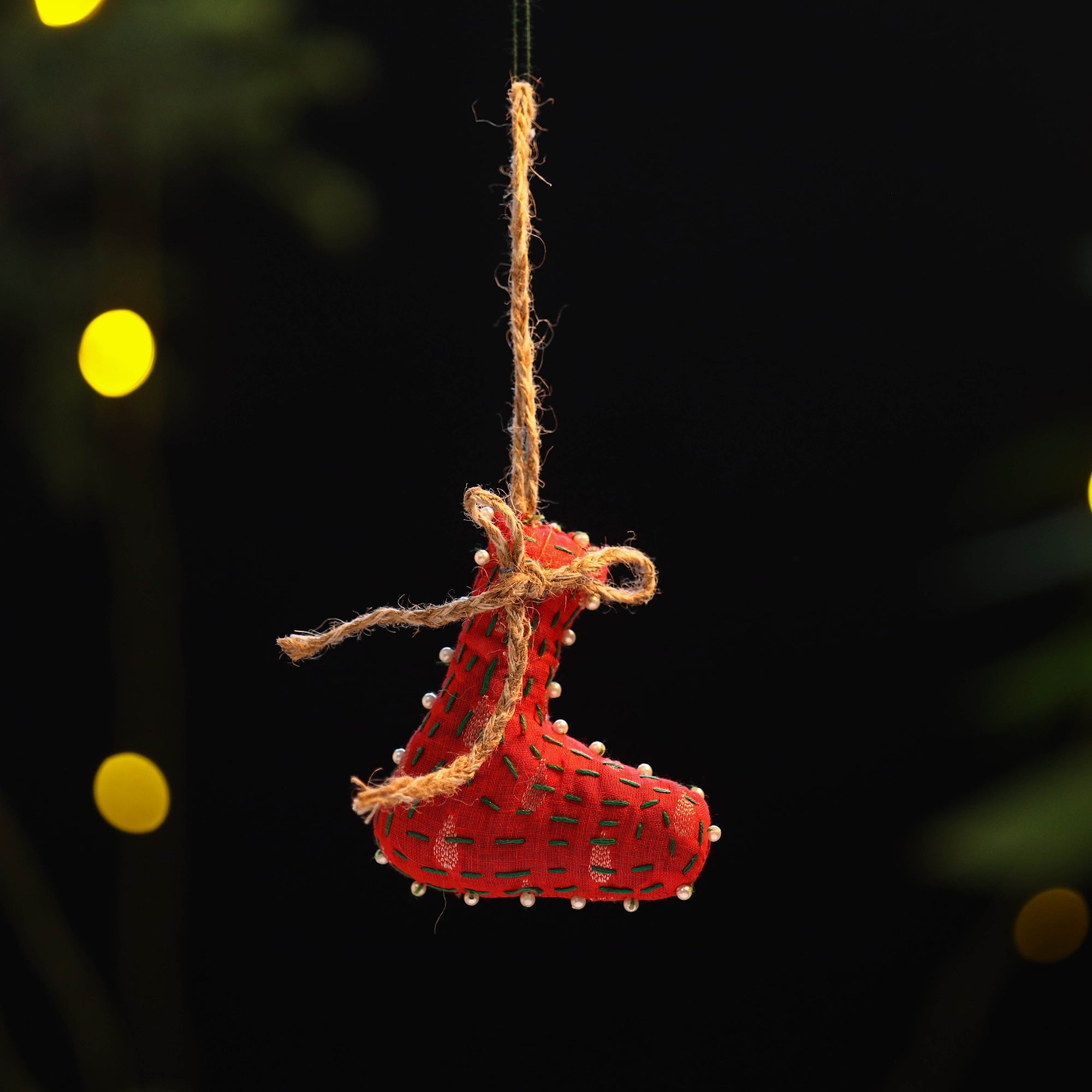  Buy Upcycled Thread & Beadwork X-Mas Decor Hanging 