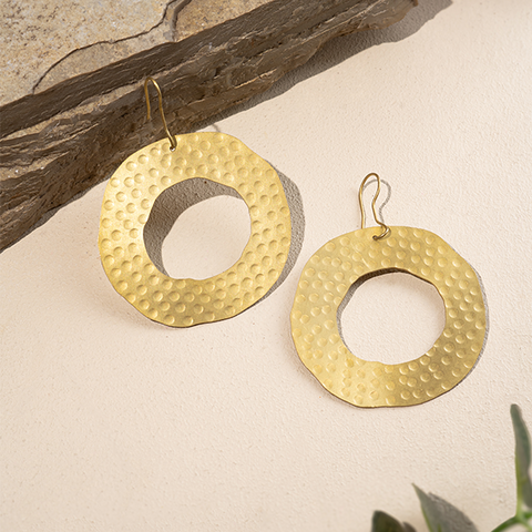 Soleil Brass Earrings