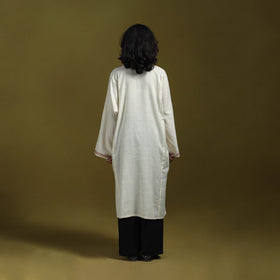 Sozni hand embroidered kashmiri merino wool pheran 01