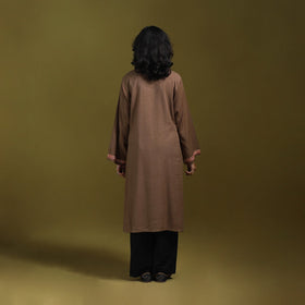 Sozni hand embroidered kashmiri merino wool pheran 06