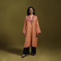 Sozni hand embroidered kashmiri merino wool pheran 10