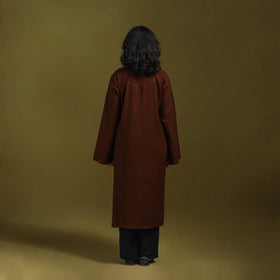 Sozni hand embroidered kashmiri merino wool pheran 14