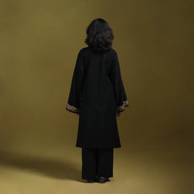 Sozni hand embroidered kashmiri merino wool pheran 26