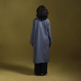 Sozni hand embroidered kashmiri merino wool pheran 27