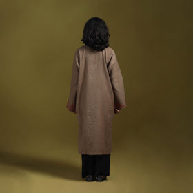 Sozni hand embroidered kashmiri merino wool pheran 34