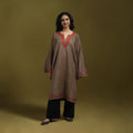Sozni hand embroidered kashmiri merino wool pheran 34