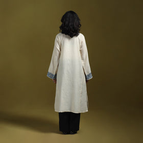 Sozni hand embroidered kashmiri merino wool pheran 35