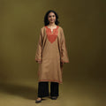 Sozni hand embroidered kashmiri merino wool pheran 37