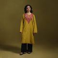 Sozni hand embroidered kashmiri merino wool pheran 39