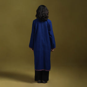 Sozni hand embroidered kashmiri merino wool pheran 48