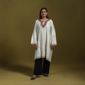 Sozni hand embroidered kashmiri merino wool pheran 54