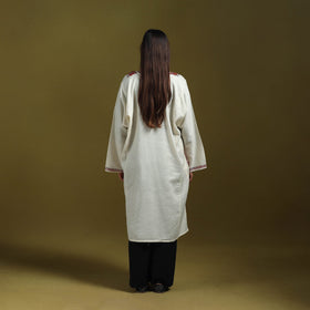 Sozni hand embroidered kashmiri merino wool pheran 54