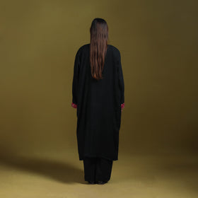 Sozni hand embroidered kashmiri merino wool pheran 55