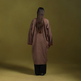 Sozni hand embroidered kashmiri merino wool pheran 57