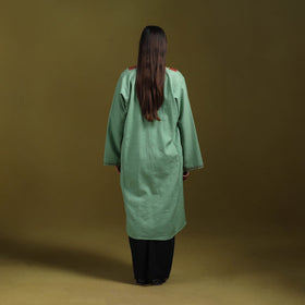 Sozni hand embroidered kashmiri merino wool pheran 58