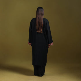 Sozni hand embroidered kashmiri merino wool pheran 60