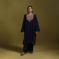 Sozni hand embroidered kashmiri merino wool pheran 61