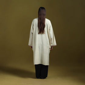 Sozni hand embroidered kashmiri merino wool pheran 63