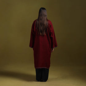 Sozni hand embroidered kashmiri merino wool pheran 68