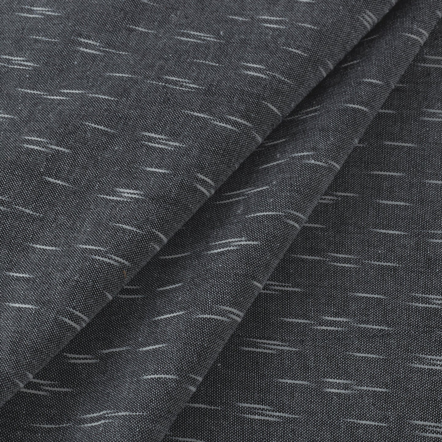 Buy Spanish Grey Pochampally Ikat Weave Cotton Fabric Online l iTokri.com
