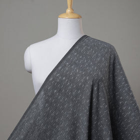 Buy Spanish Grey Pochampally Ikat Weave Cotton Fabric Online l iTokri.com