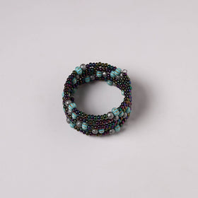 Spiral handmade beaded bracelet 193 - handcrafted