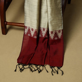 Spun dupion silk thread buti 3pc unstitched dress material