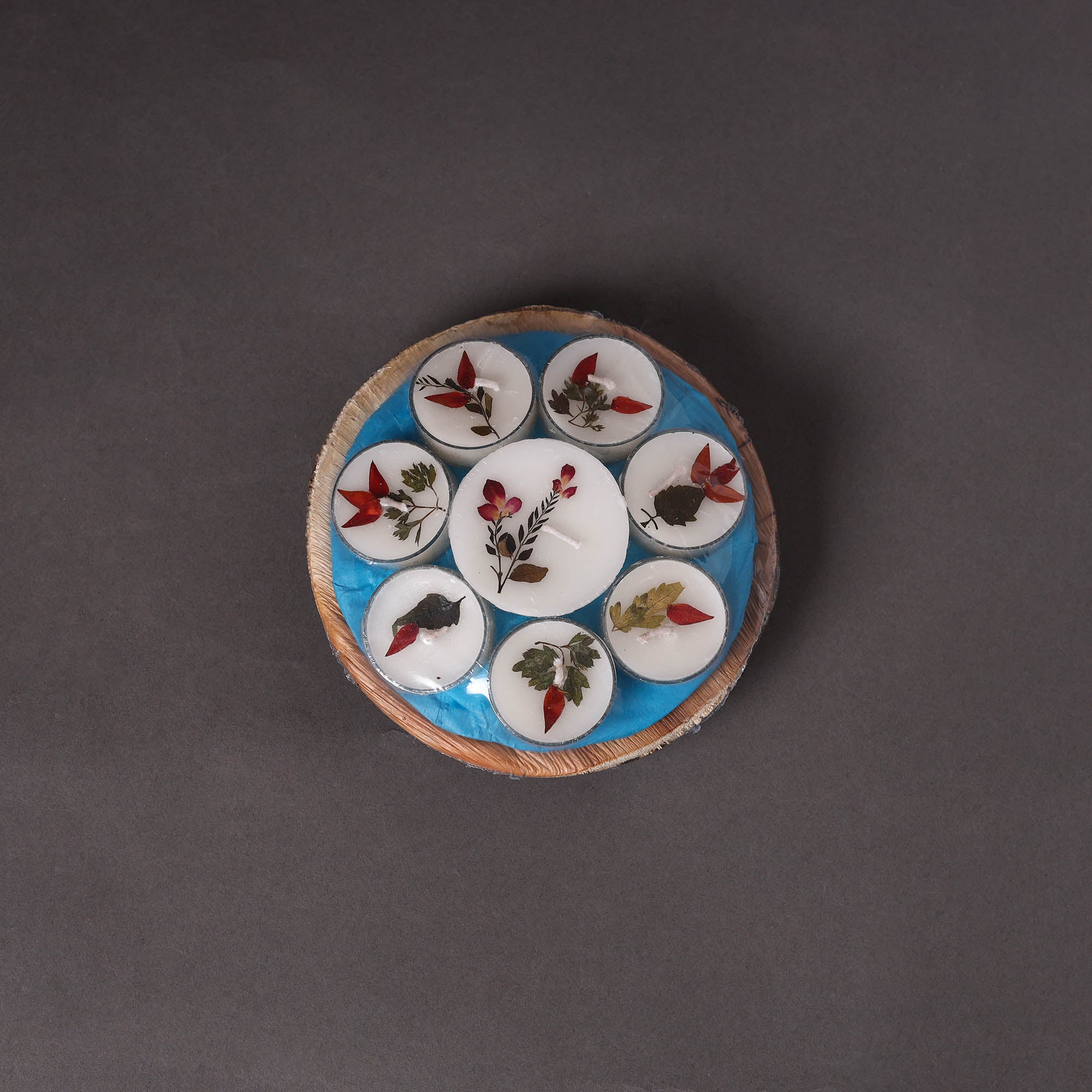 Sri aurobindo ashram - areca leaf basket gift set