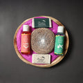 Sri aurobindo ashram - areca leaf basket gift set