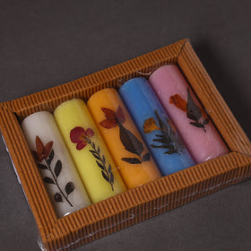 Sri aurobindo ashram - cylindrical candle gift set