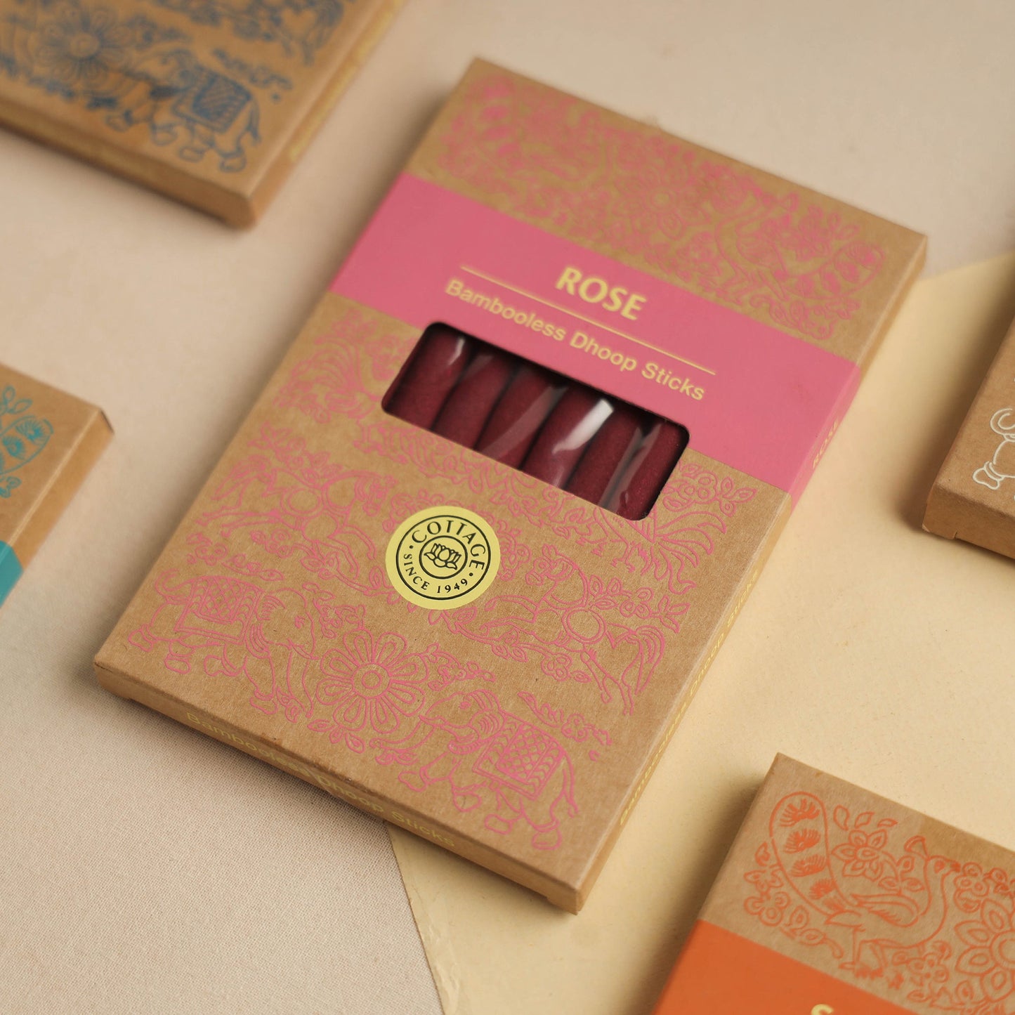 Sri Aurobindo Ashram Natural Bambooless Dhoop Sticks (Set of 5)