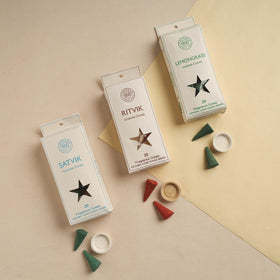 Sri Aurobindo Ashram Natural Incense Cones (Set of 3)