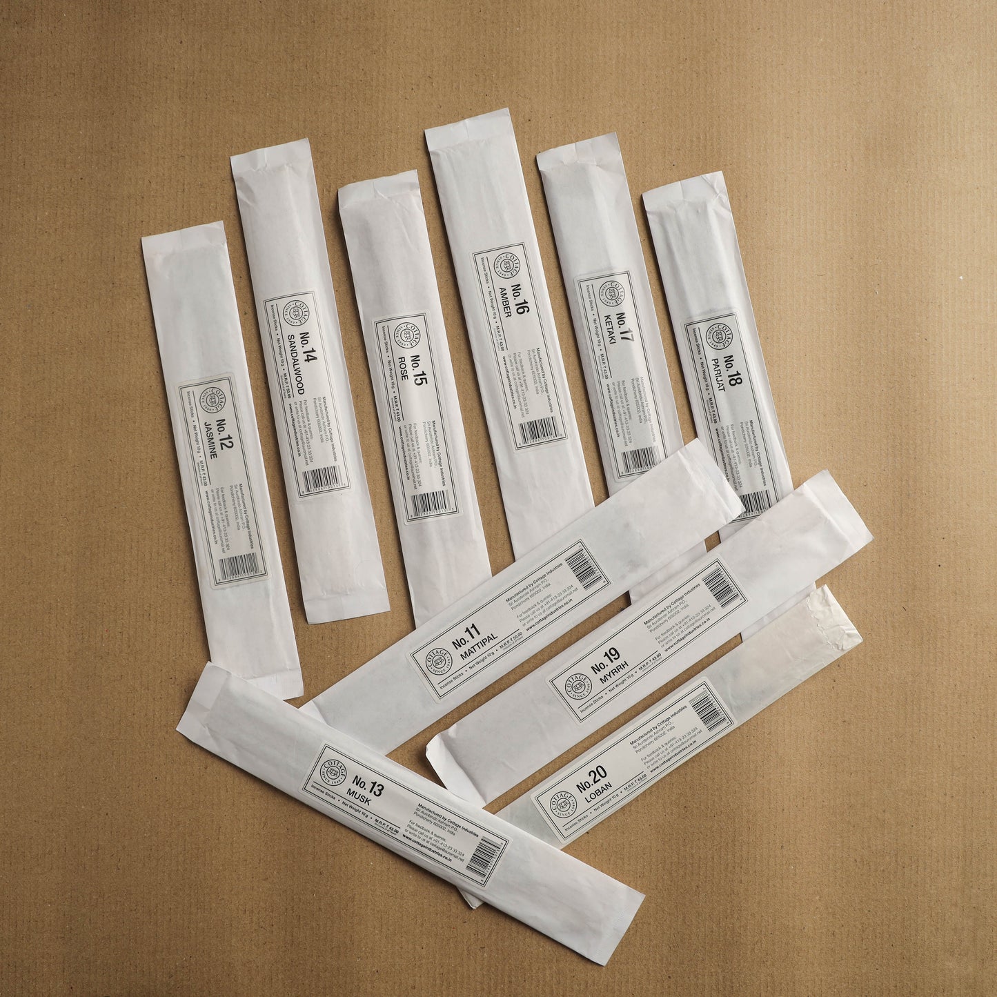 Sri Aurobindo Ashram Natural Incense Sticks (Set of 10)