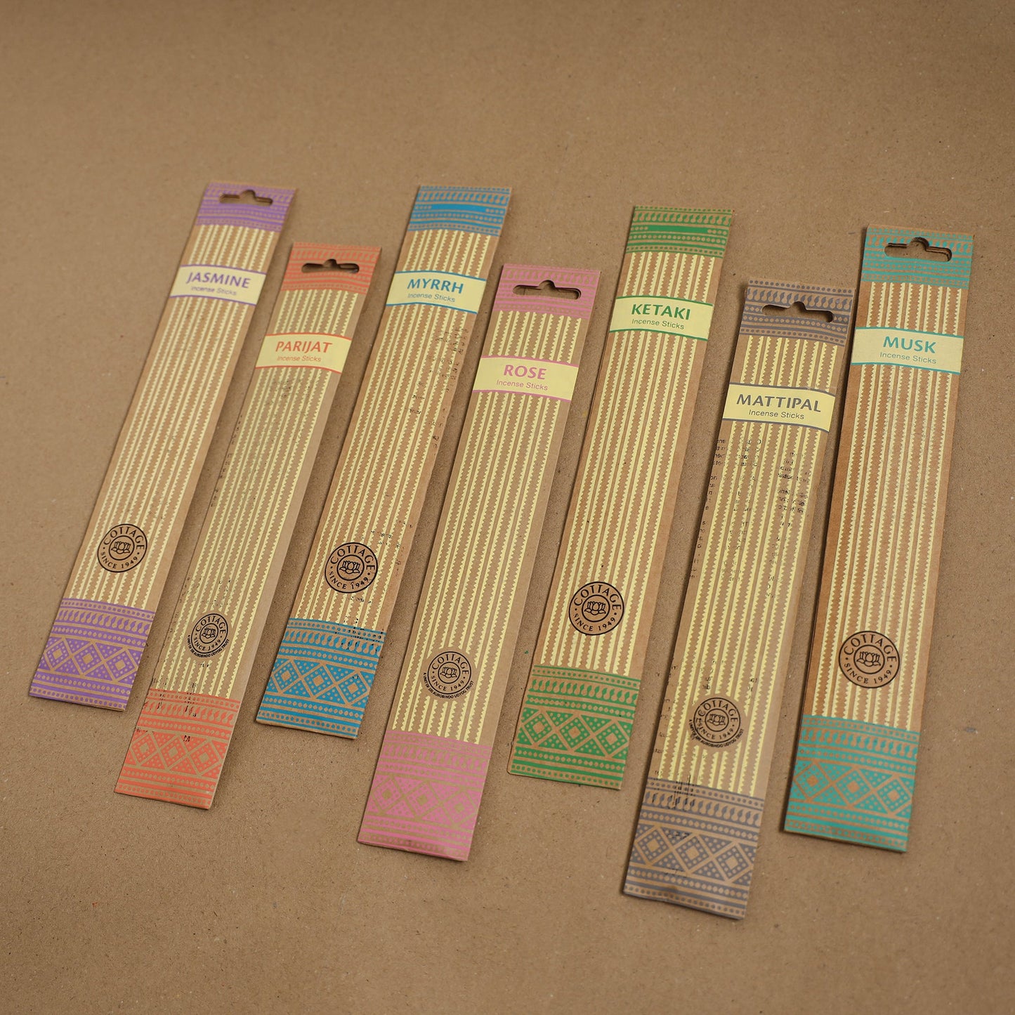 Sri aurobindo ashram natural incense sticks (set of 7) 04