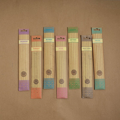 Sri aurobindo ashram natural incense sticks (set of 7) 04